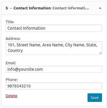Contact Information