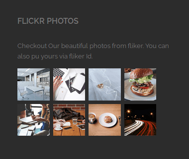 Flickr widget